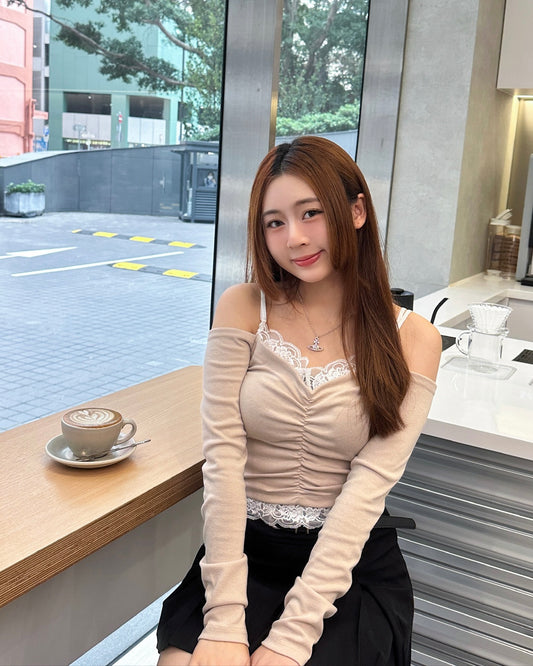 [現貨] \詢問度超高₊ ⊹❀ 純慾感Lace點綴/ Dreamy Lace Embrace Top