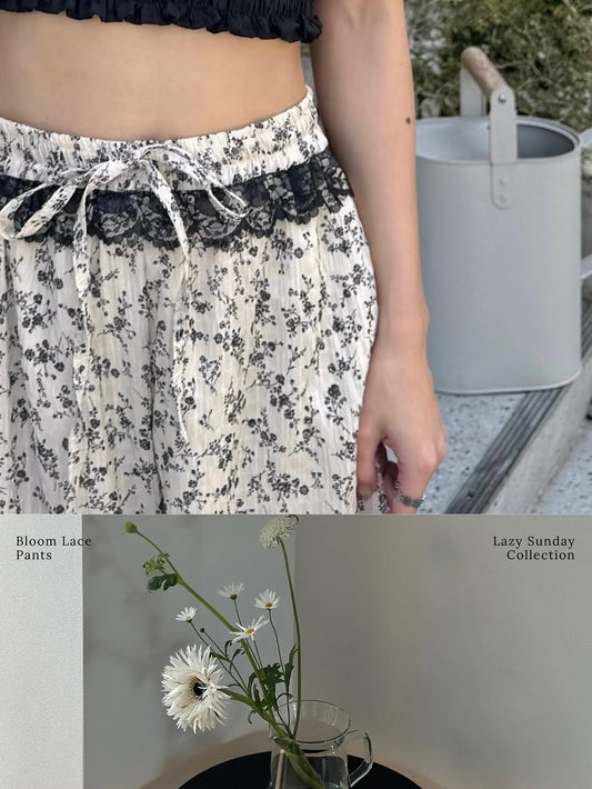 [預訂] \限時泰國代購/ BLOOM LACE PANTS