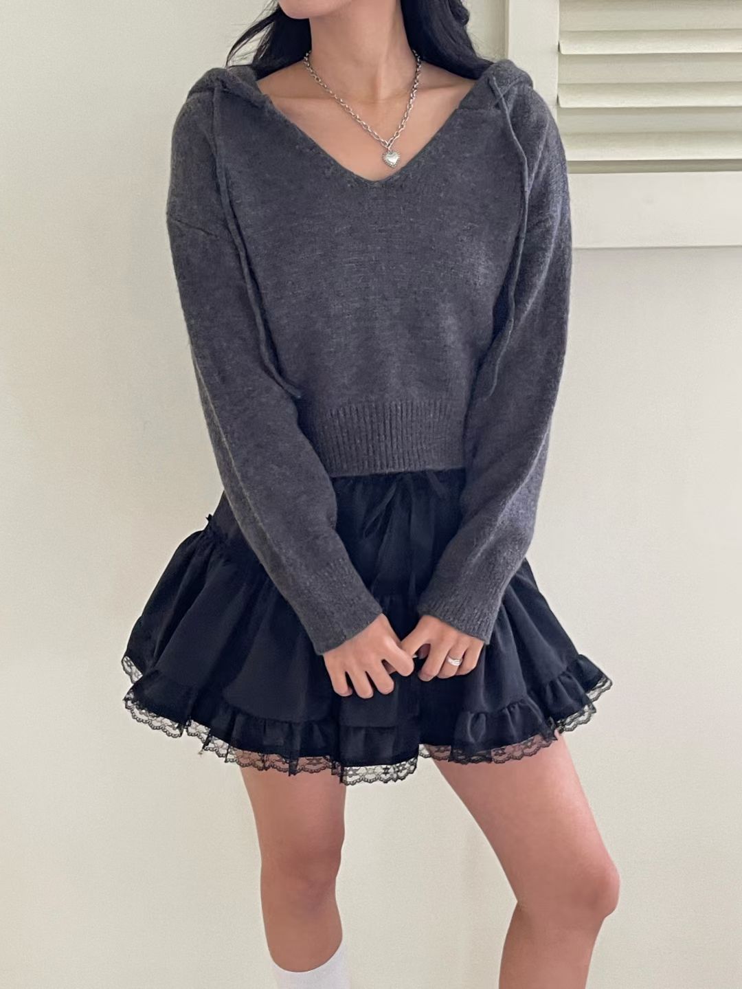 [預訂] Kawaii Hooded Knitted Top