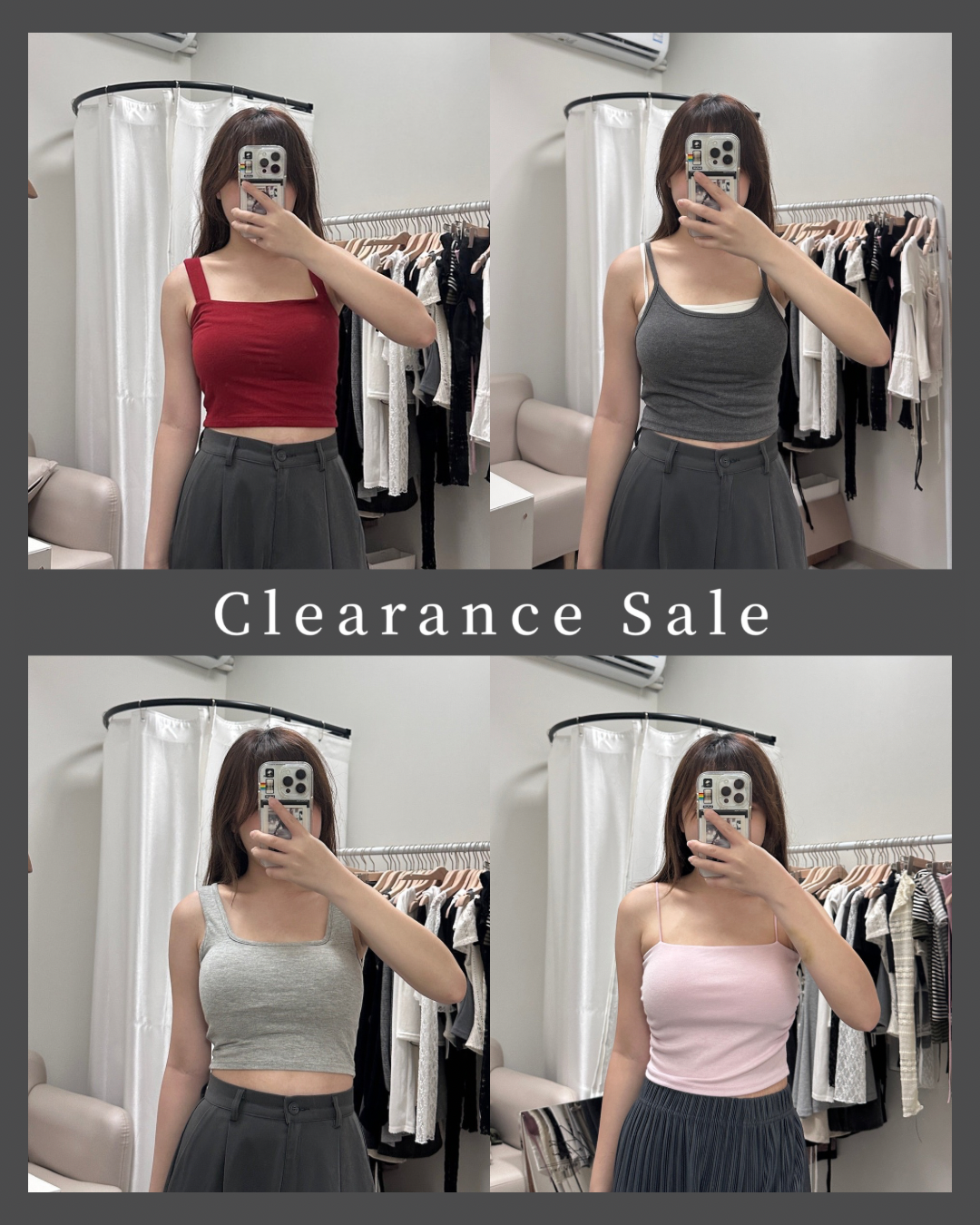 [Last One] \斷色斷貨區/ Bra Top+背心