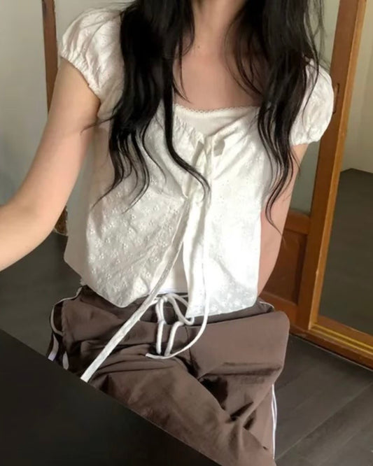 [預訂] 花花暗紋綁結外搭