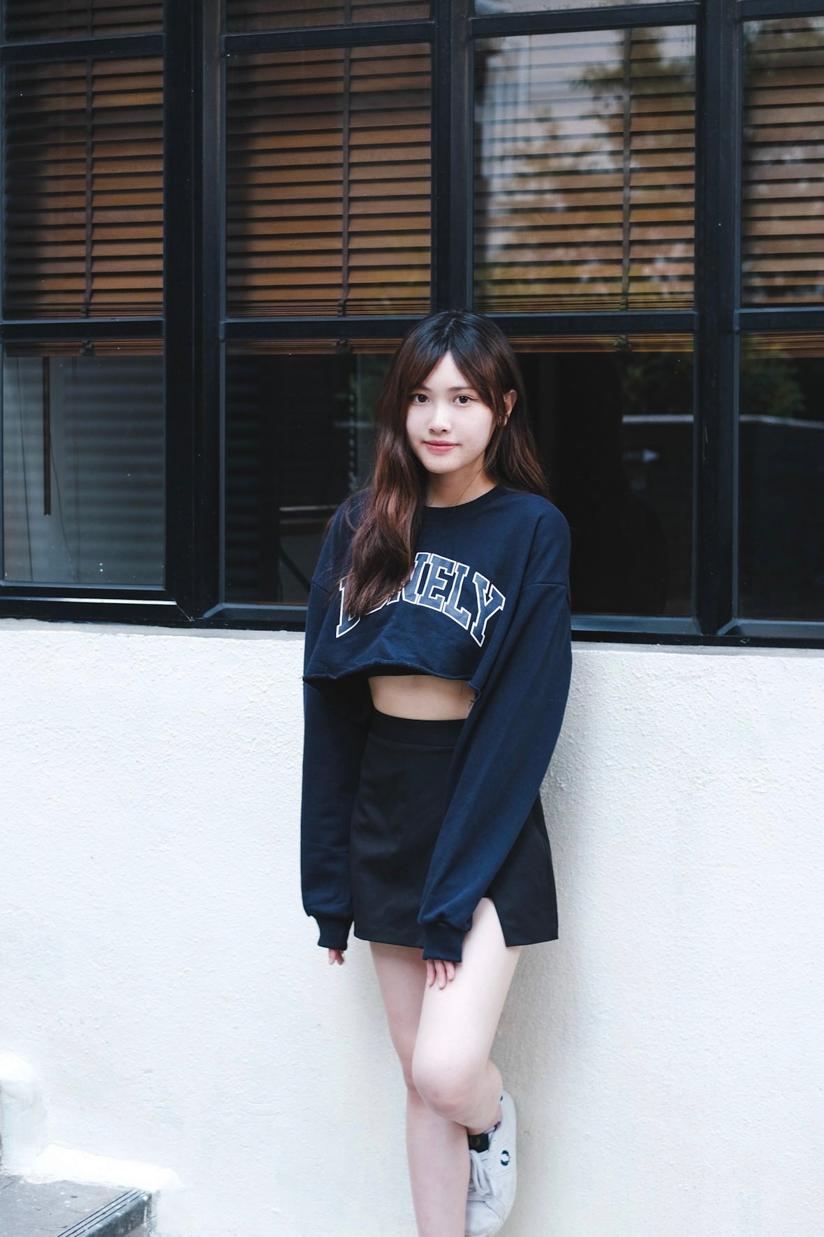 [預訂] \歐美學院風/ 流蘇邊短版衛衣