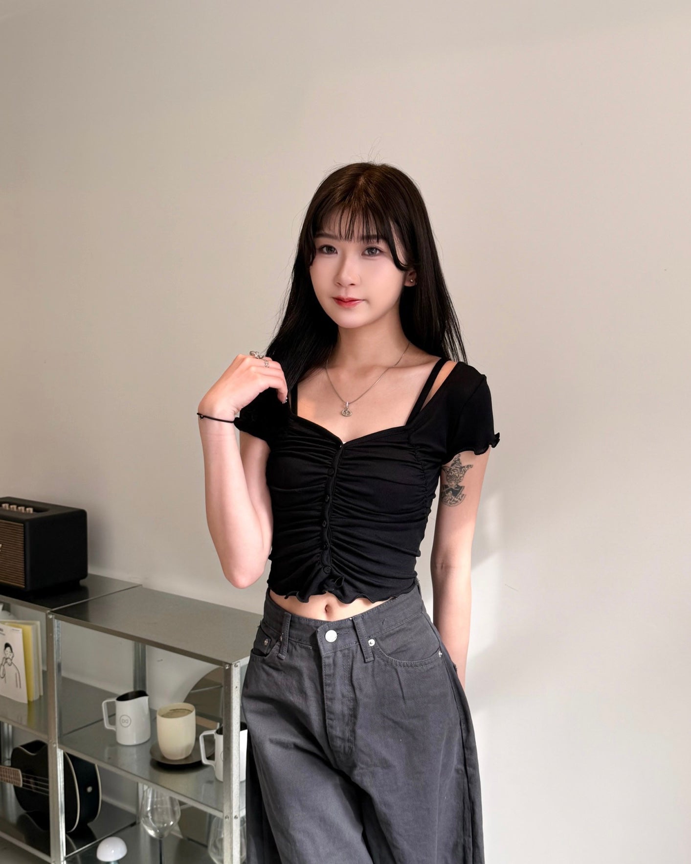 \夏季超舒服Ver./ Soft Crinkled Top