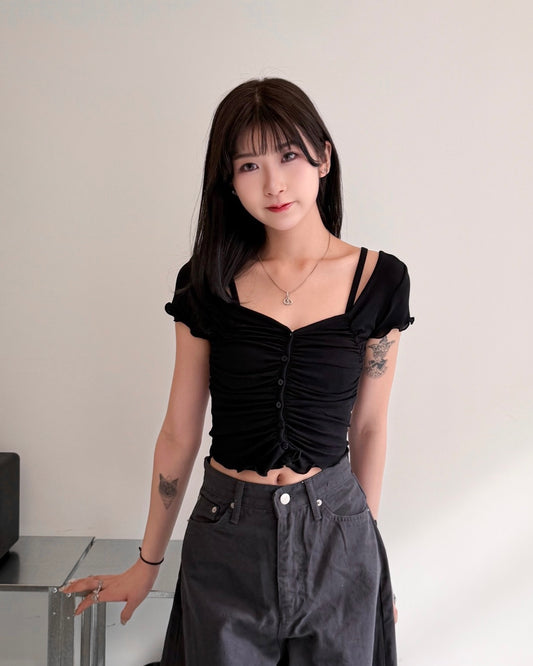 \夏季超舒服Ver./ Soft Crinkled Top
