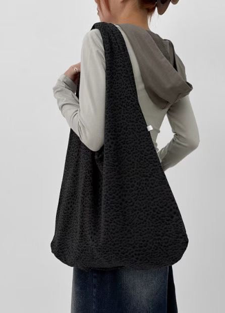 [預訂] \2Ways/ 豹紋麂皮雙面單肩袋