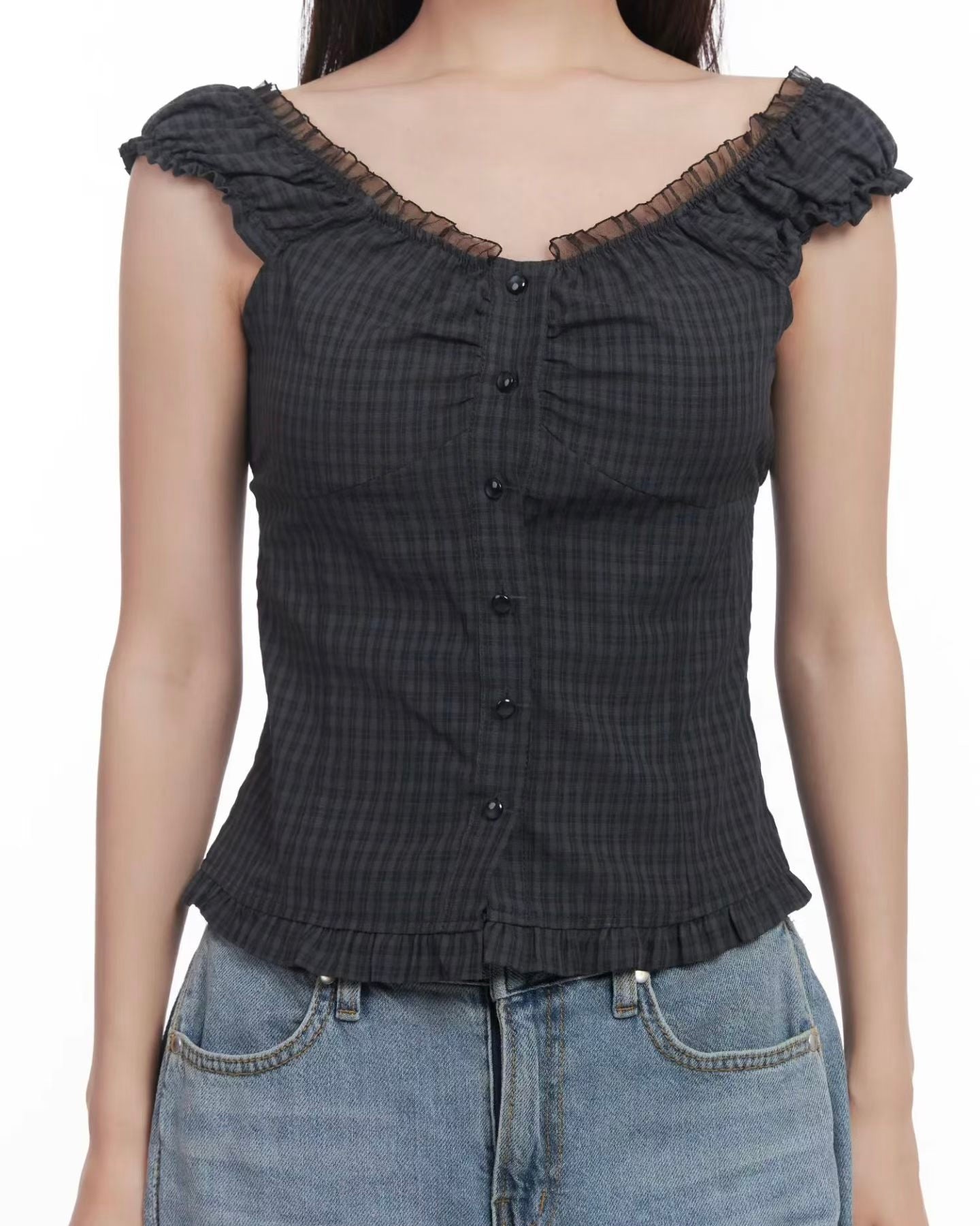 “Date With Me” Ruffle Off-Shoulder Top