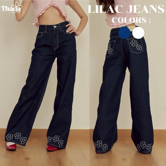 THADA｜LILAC BAGGY JEANS