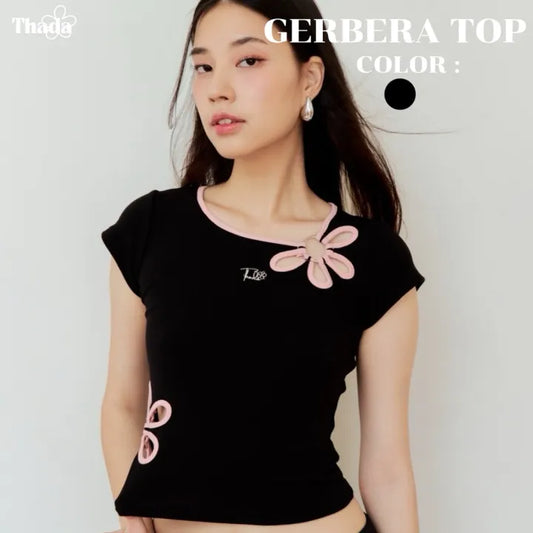 THADA｜GERBERA TOP / BLACK